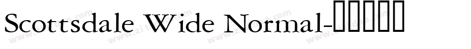 Scottsdale Wide Normal字体转换